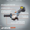 Senix 20 Volt Max* 4 1/2-Inch Brushless Angle Grinder, Tool Only PAX2115-M2-0